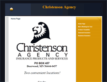 Tablet Screenshot of christensonagency.com